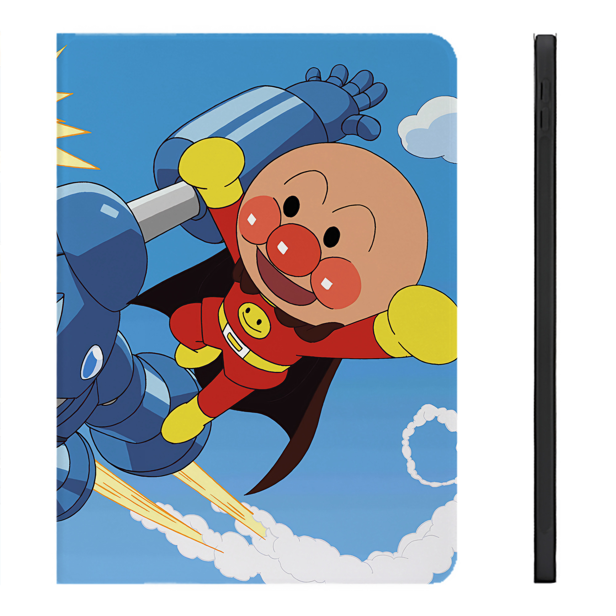 （画像用） アンパンマン Anpanman IPadケース ペンホルダー付き ブックスタイルデザイン